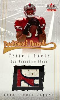 2001 Fleer Tradition Glossy - Traditional Threads #NNO Terrell Owens Front