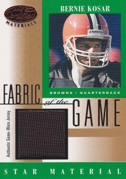 2001 Leaf Certified Materials - Fabric of the Game Bronze #FG-73 Bernie Kosar Front