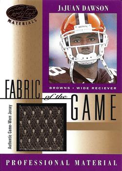 2001 Leaf Certified Materials - Fabric of the Game Bronze #FG-150 JaJuan Dawson Front