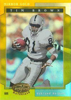 2001 Leaf Certified Materials - Mirror Gold #90 Tim Brown Front