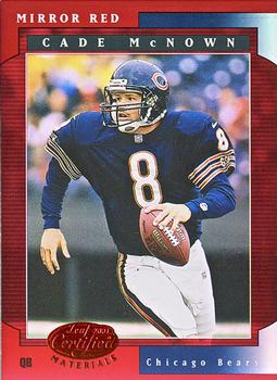 2001 Leaf Certified Materials - Mirror Red #12 Cade McNown Front