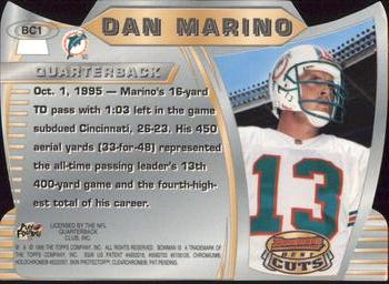 1996 Bowman's Best - Best Cuts #BC1 Dan Marino Back