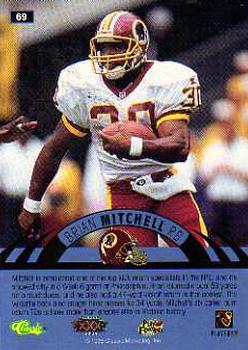 1996 Classic NFL Experience #69 Brian Mitchell Back