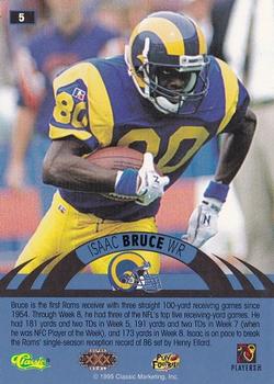 1996 Classic NFL Experience #5 Isaac Bruce Back