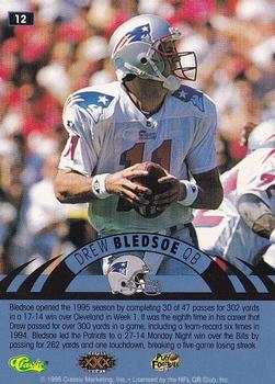 1996 Classic NFL Experience #12 Drew Bledsoe Back