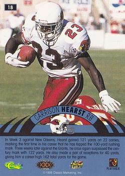 1996 Classic NFL Experience #18 Garrison Hearst Back