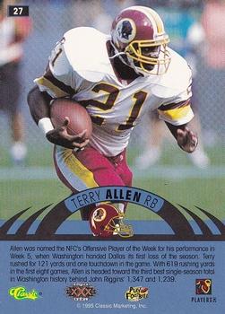 1996 Classic NFL Experience #27 Terry Allen Back