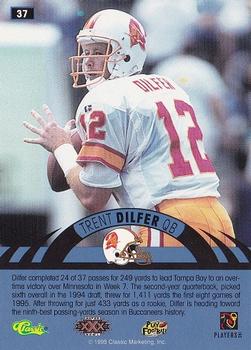 1996 Classic NFL Experience #37 Trent Dilfer Back
