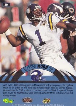 1996 Classic NFL Experience #39 Warren Moon Back