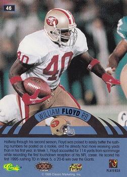1996 Classic NFL Experience #46 William Floyd Back