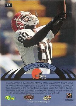 1996 Classic NFL Experience #47 Andre Rison Back