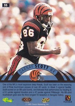 1996 Classic NFL Experience #55 Darnay Scott Back