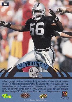 1996 Classic NFL Experience #76 Pat Swilling Back