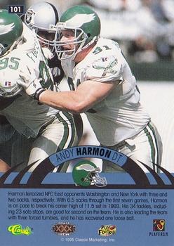 1996 Classic NFL Experience #101 Andy Harmon Back