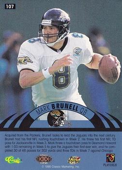 1996 Classic NFL Experience #107 Mark Brunell Back
