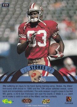 1996 Classic NFL Experience #117 J.J. Stokes Back