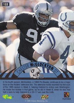 1996 Classic NFL Experience #122 Chester McGlockton Back