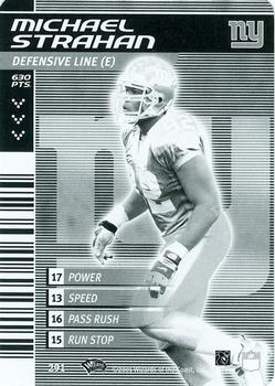2001 NFL Showdown 1st Edition - Monochrome #291 Michael Strahan Front