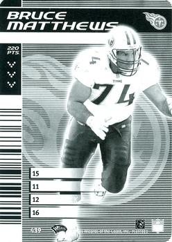 2001 NFL Showdown 1st Edition - Monochrome #439 Bruce Matthews Front