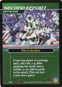 2001 NFL Showdown 1st Edition - Strategy #S08 Second Effort Front