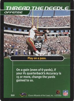 2001 NFL Showdown 1st Edition - Strategy #S09 Thread the Needle Front