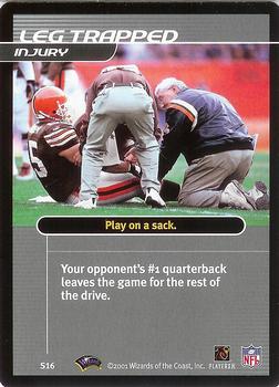 2001 NFL Showdown 1st Edition - Strategy #S16 Leg Trapped Front