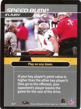 2001 NFL Showdown 1st Edition - Strategy #S17 Speed Bump Front