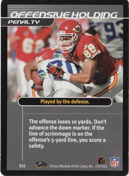 2001 NFL Showdown 1st Edition - Strategy #S22 Offensive Holding Front