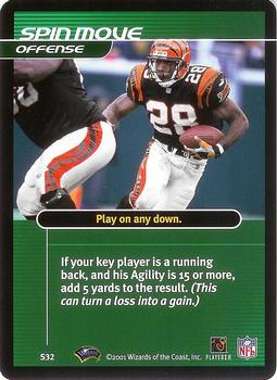 2001 NFL Showdown 1st Edition - Strategy #S32 Spin Move Front