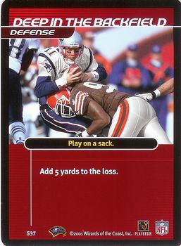 2001 NFL Showdown 1st Edition - Strategy #S37 Deep in the Backfield Front