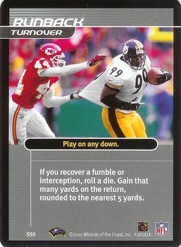 2001 NFL Showdown 1st Edition - Strategy #S50 Runback Front