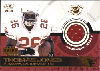 2001 Pacific - Game Gear #1 Thomas Jones Front
