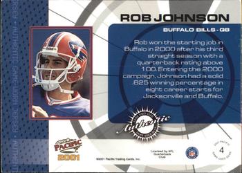 2001 Pacific - Game Gear #4 Rob Johnson Back