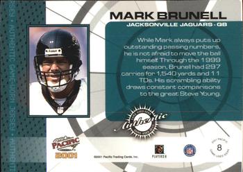 2001 Pacific - Game Gear #8 Mark Brunell Back