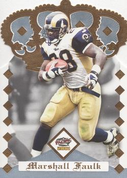 2001 Pacific - Gold Crown Die Cuts #26 Marshall Faulk Front