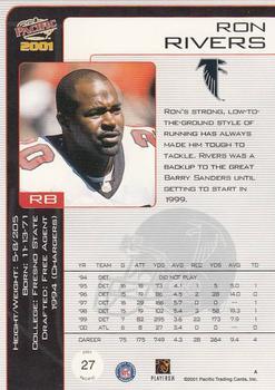 2001 Pacific - Hobby LTD #27 Ron Rivers Back