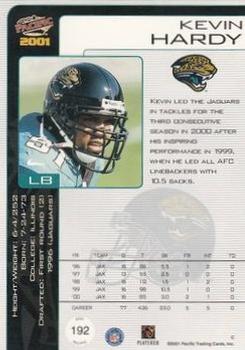 2001 Pacific - Hobby LTD #192 Kevin Hardy Back