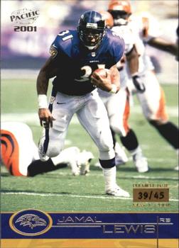 2001 Pacific - Premiere Date #37 Jamal Lewis Front
