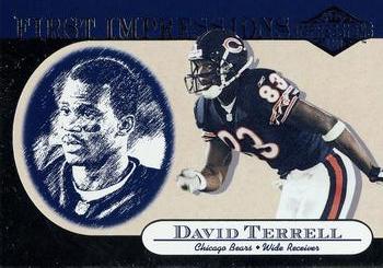 2001 Pacific Canvas Impressions - First Impressions #4 David Terrell Front