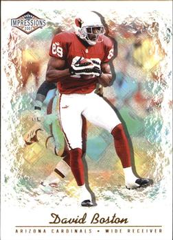 2001 Pacific Canvas Impressions - Hobby Red Backs #1 David Boston Front