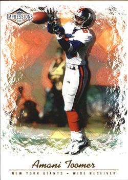 2001 Pacific Canvas Impressions - Hobby Red Backs #90 Amani Toomer Front