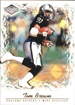 2001 Pacific Canvas Impressions - Hobby Red Backs #97 Tim Brown Front