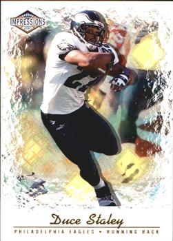2001 Pacific Canvas Impressions - Hobby Red Backs #105 Duce Staley Front