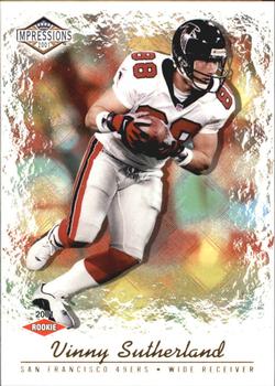 2001 Pacific Canvas Impressions - Hobby Red Backs #148 Vinny Sutherland Front