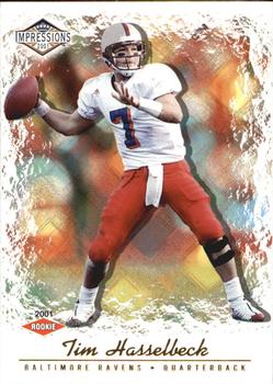 2001 Pacific Canvas Impressions - Hobby Red Backs #151 Tim Hasselbeck Front