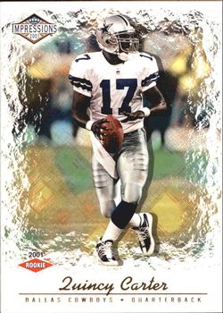 2001 Pacific Canvas Impressions - Hobby Red Backs #168 Quincy Carter Front