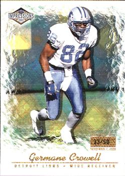 2001 Pacific Canvas Impressions - Premiere Date #45 Germane Crowell Front