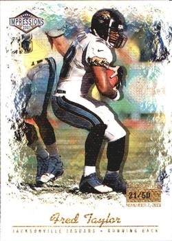 2001 Pacific Canvas Impressions - Premiere Date #62 Fred Taylor Front
