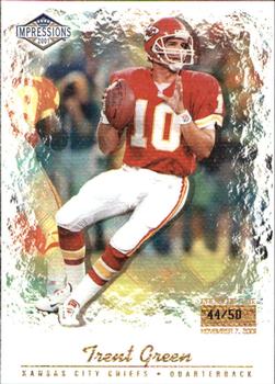 2001 Pacific Canvas Impressions - Premiere Date #65 Trent Green Front