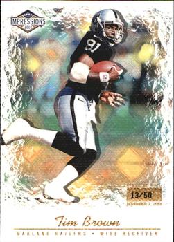2001 Pacific Canvas Impressions - Premiere Date #97 Tim Brown Front